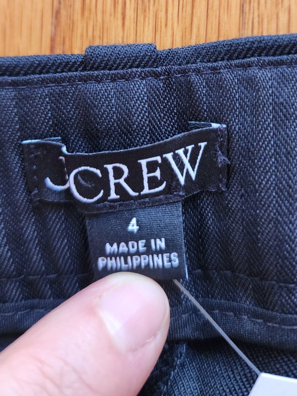 NWT J.Crew Stella Pant in Gramercy Linen Blend Black Size 4 - Picture 7 of 9